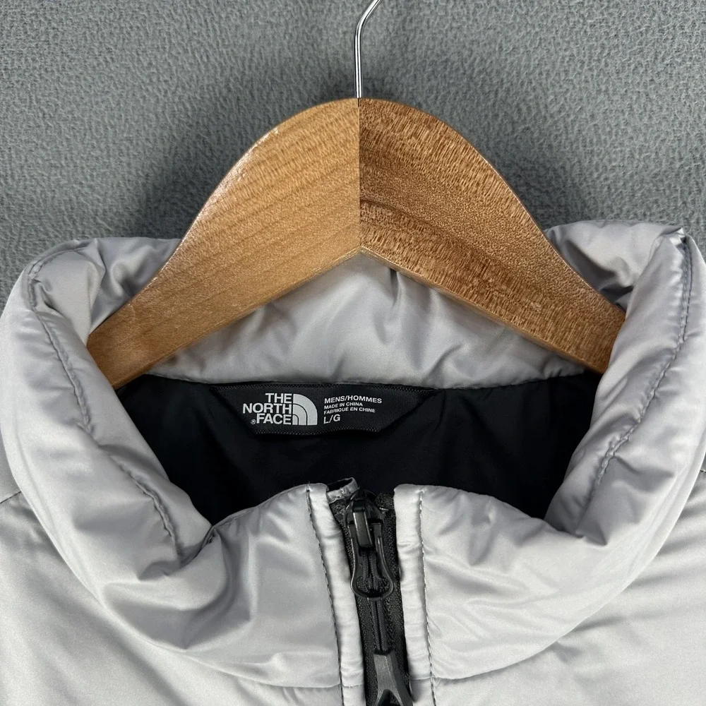 North Face Puffer Jacket Mens Large Grey Bombay Insulated Performance Hiking